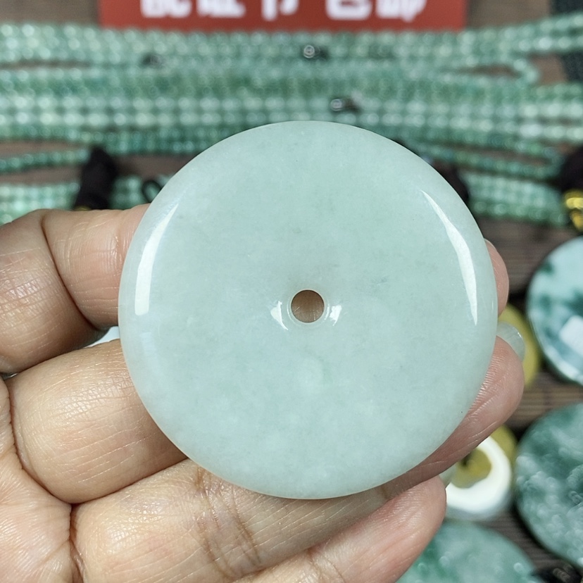 【闪购商品】翡翠颈饰未镶嵌玉吊坠翡翠玉平安扣