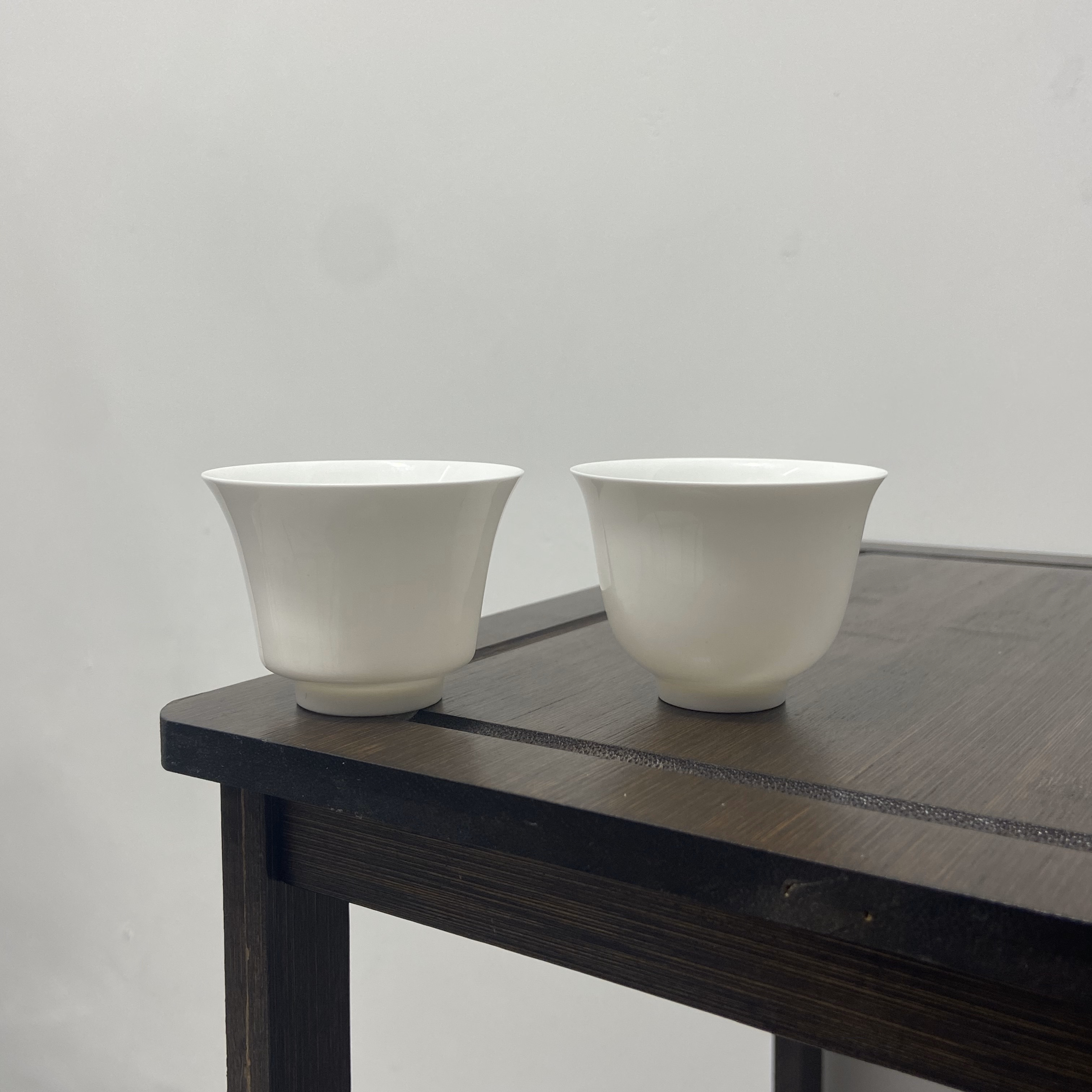 潮州薄胎骨瓷茶杯55ml主人杯茶具马蹄杯超薄家用陶瓷骨瓷美人茶杯