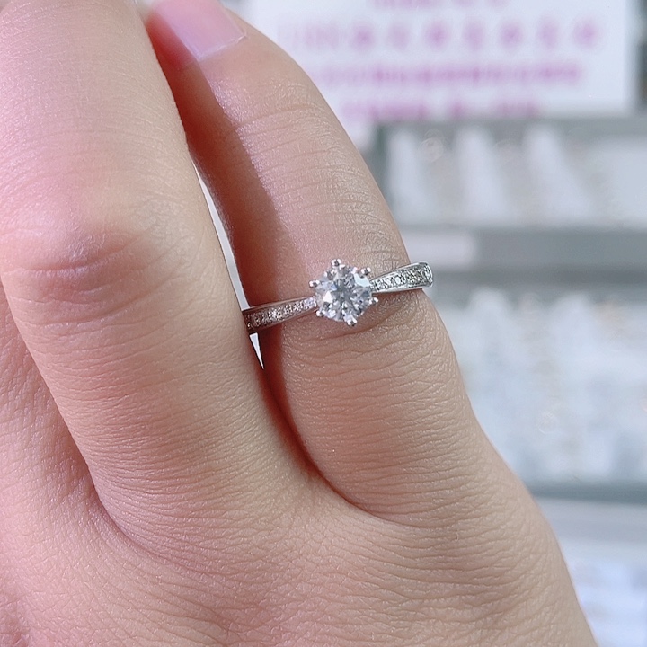 钻石戒指/指环18K金镶嵌d s 24120314