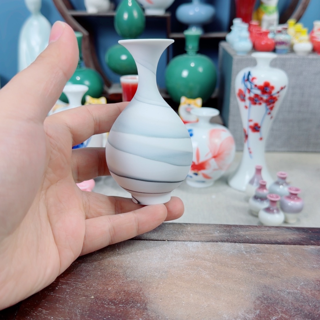 陶瓷手工小花器摆件