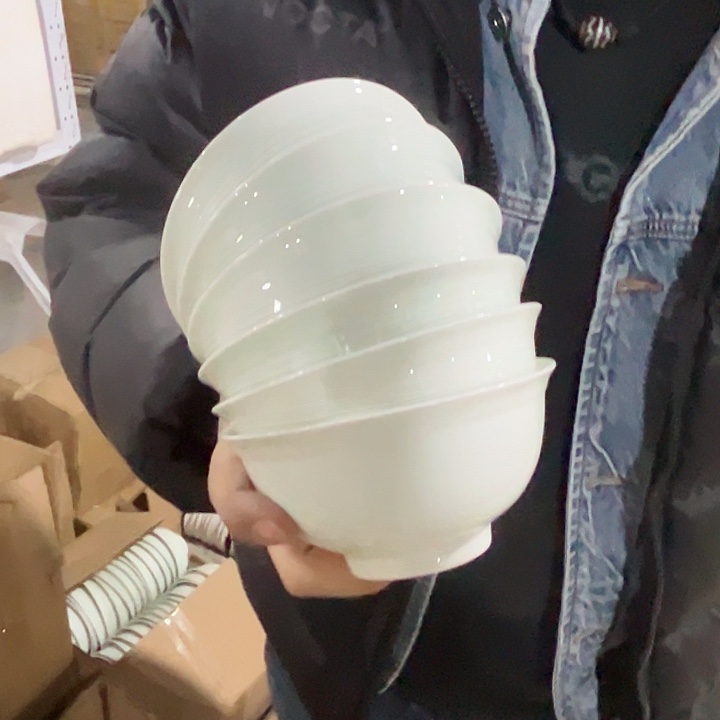 瓷片景德镇陶瓷影青5寸碗6个