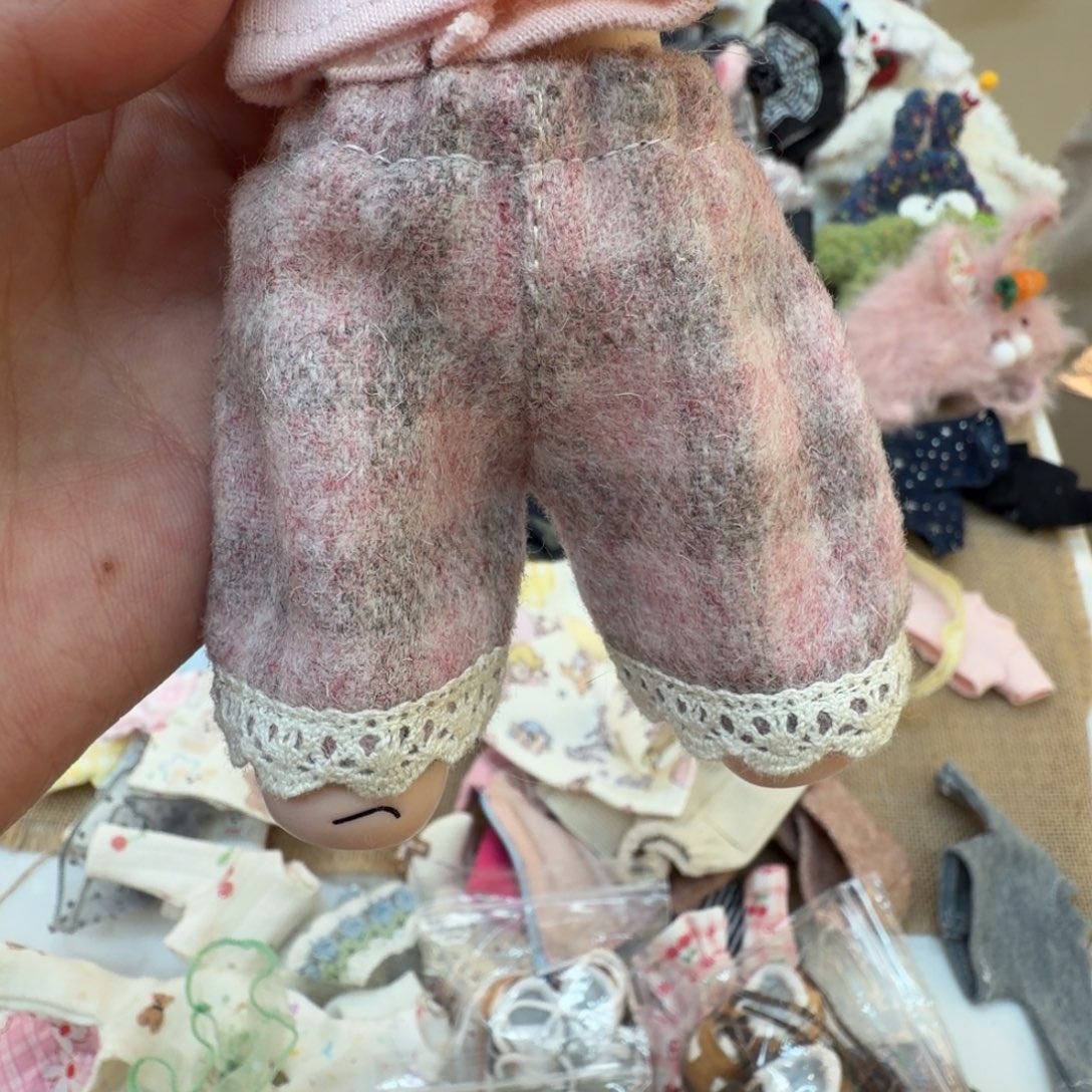 粉色格子裤一个，不带娃