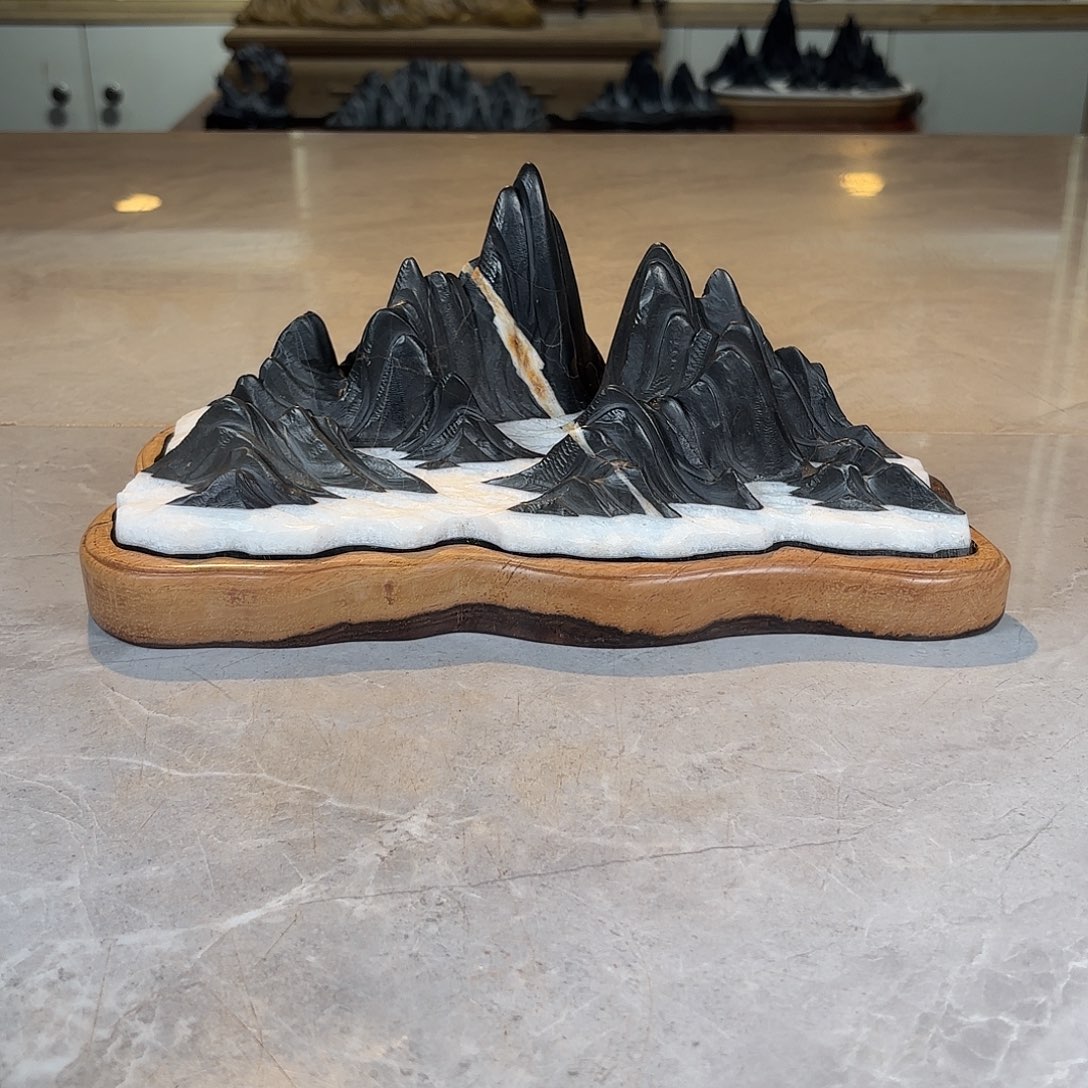 汇***下灵璧石手工雕刻奇石摆件