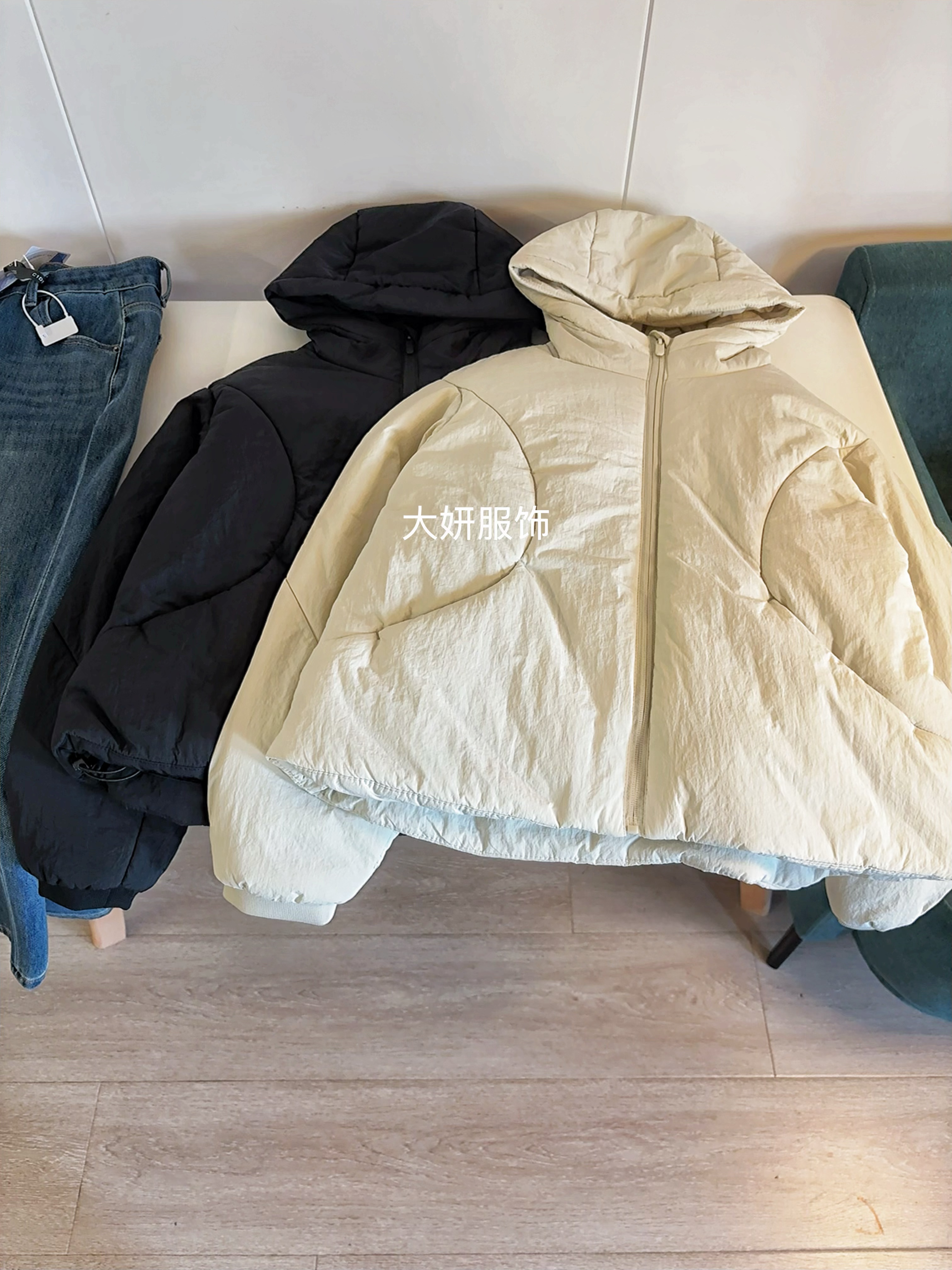 Lu系连帽棉服！科技保暖夹棉防风棉衣女外套