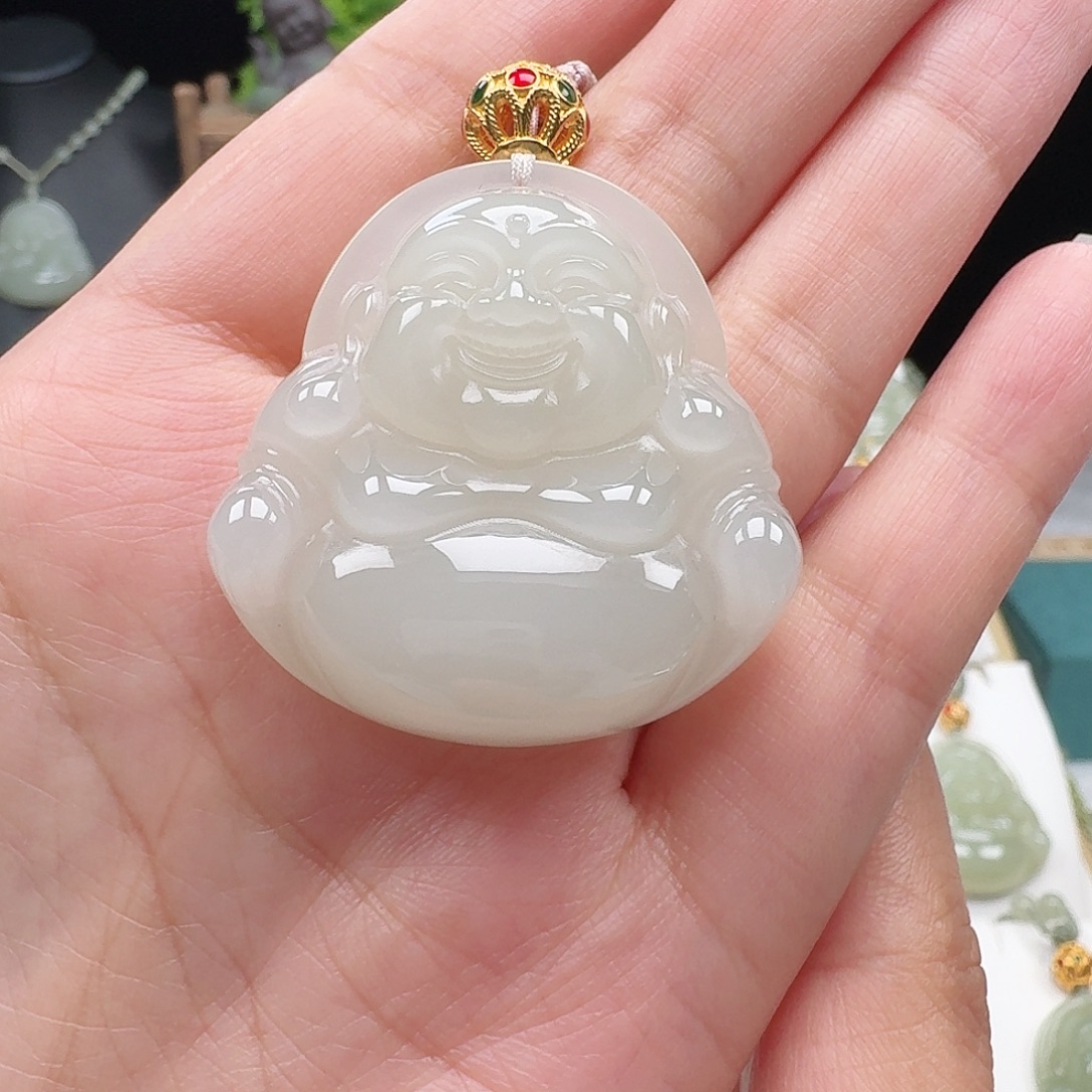 1***y和田玉未镶嵌颈饰