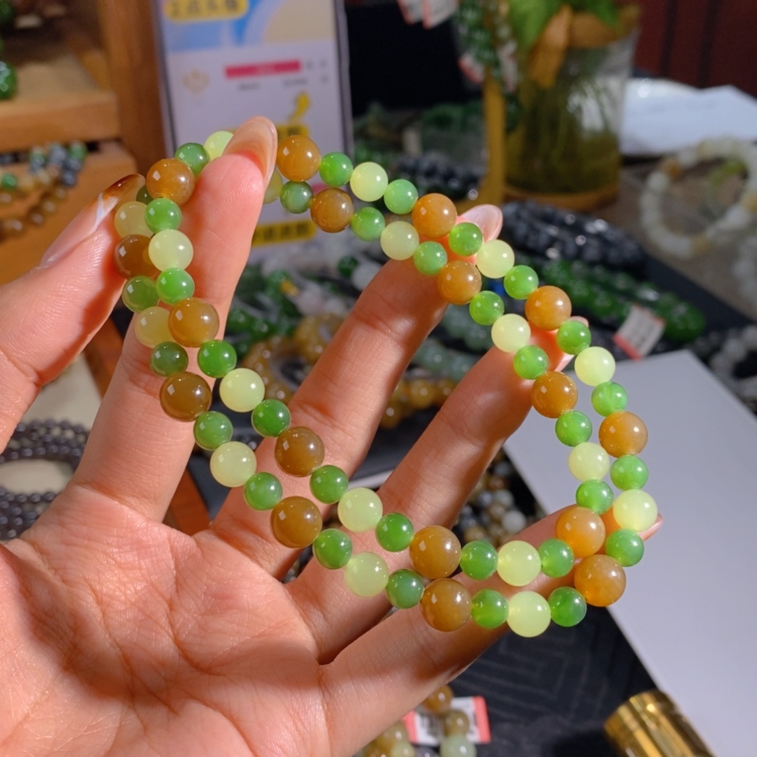 和田玉未镶嵌手链