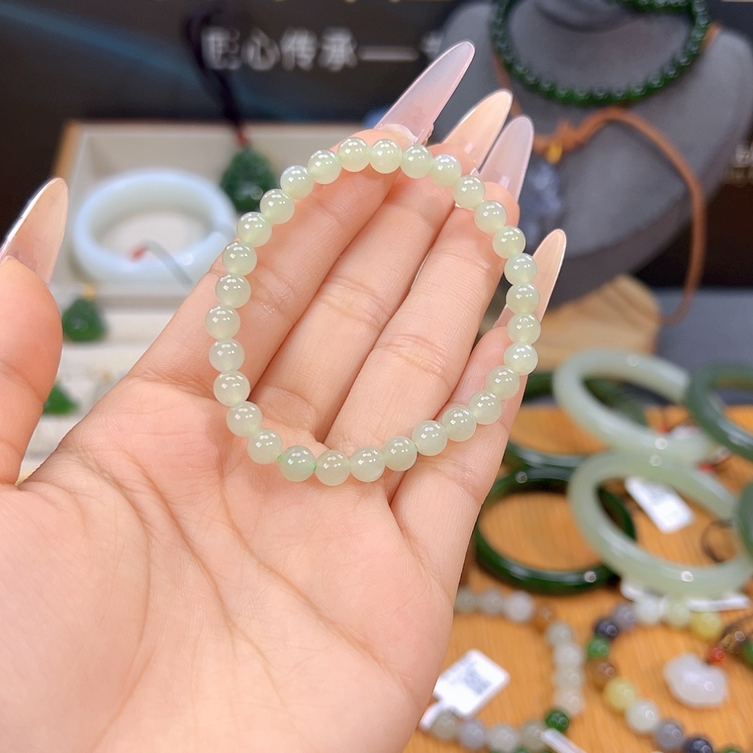 和田玉未镶嵌手串sj