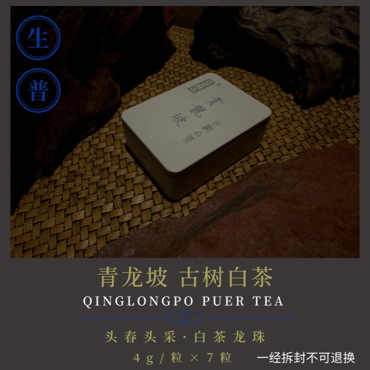2025年·春【青龙坡·白茶】古树纯料·云南·白茶龙珠28g（4g/粒x7粒）