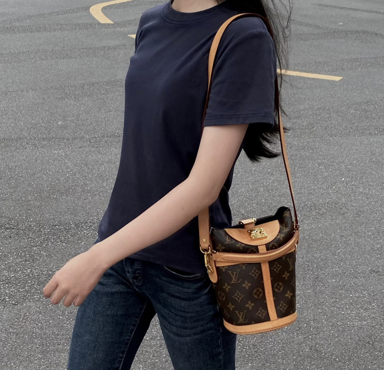 99新 LouisVuitton/路易威登 老花薯条包/3547