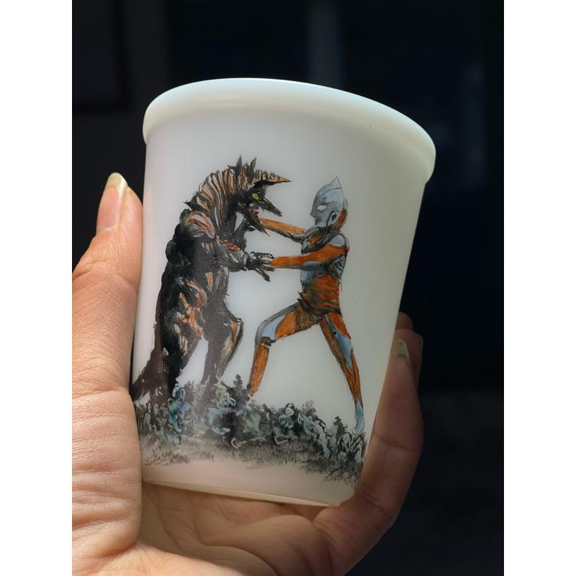 手工羊脂玉瓷茶杯家用品茗主人杯