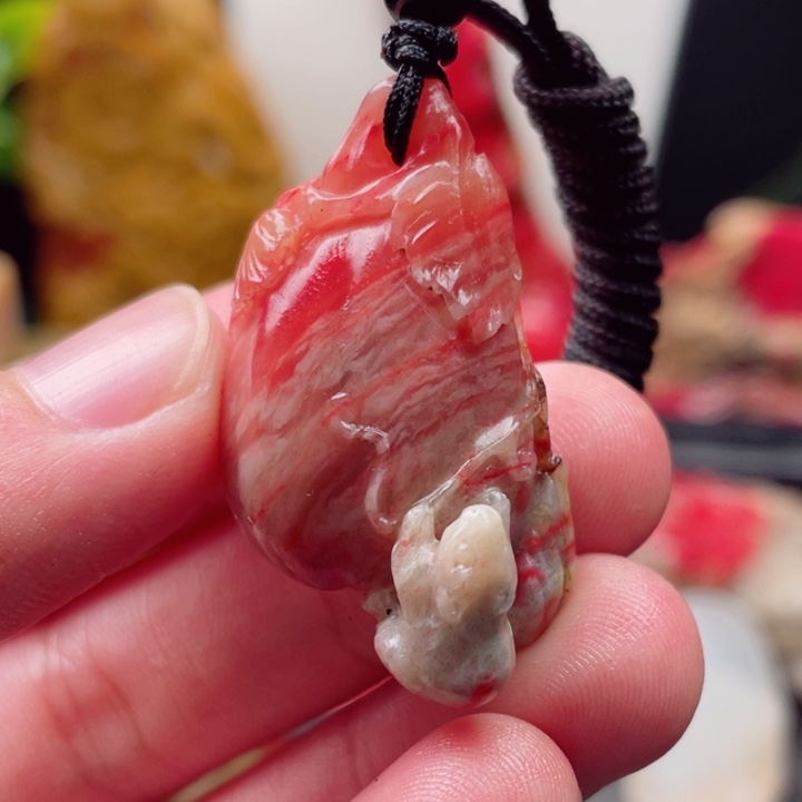 巴林鸡血石满满血