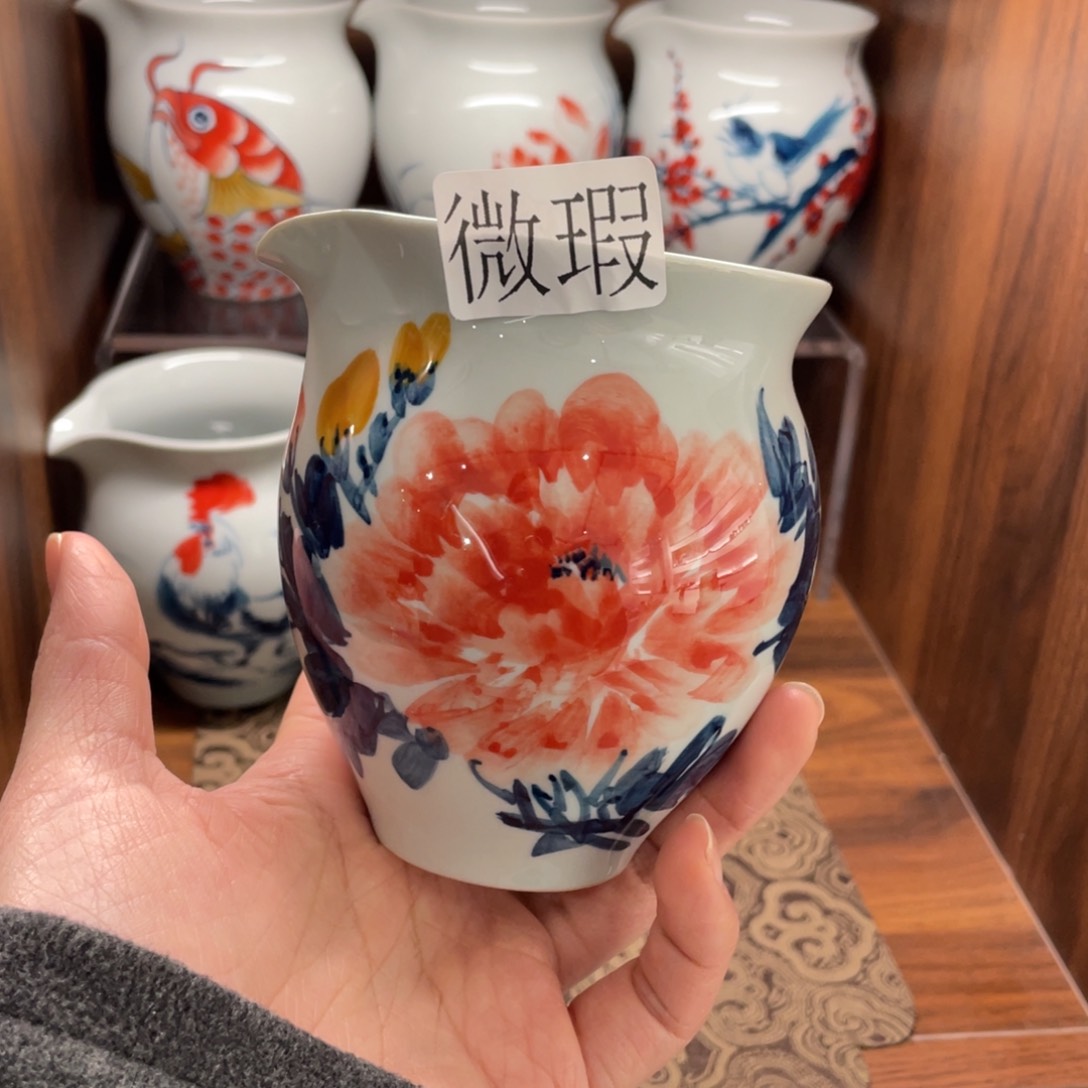 有瑕釉下彩纯手绘