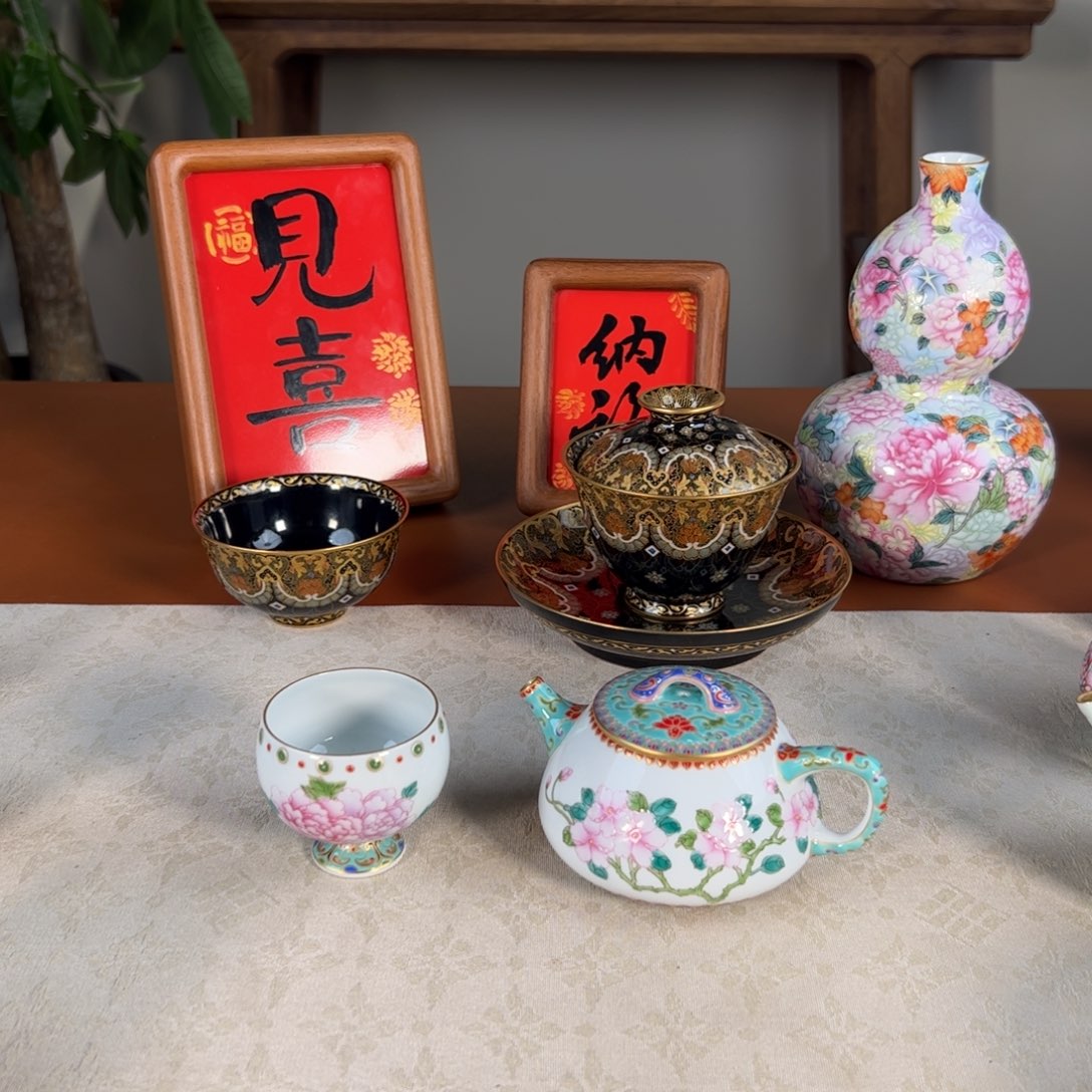 乡**音纯手工手绘 高端茶器