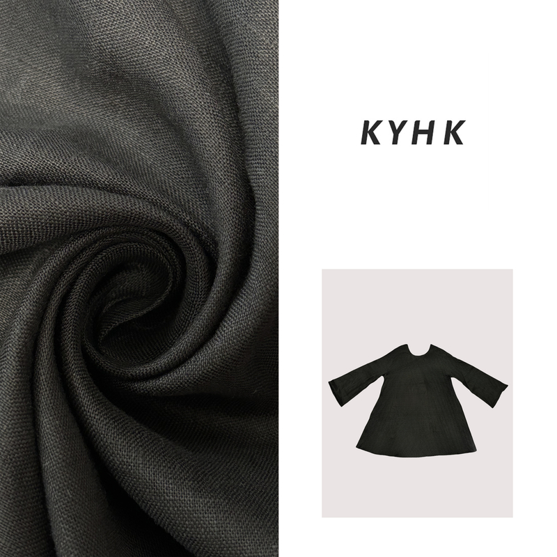 KYHK小圆领休闲微喇娃娃裙240702