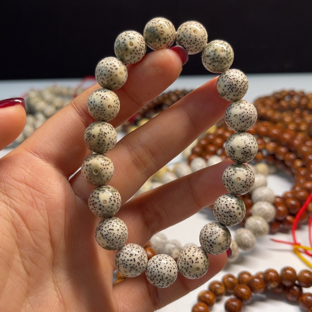 吊坠星月菩提12圆珠青花