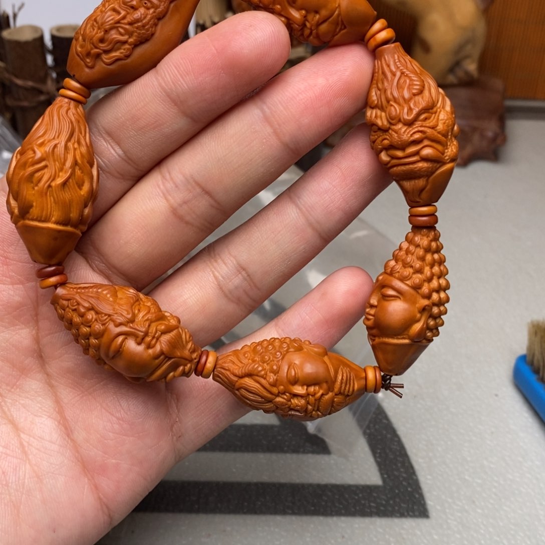 橄榄核手串/手链橄榄核雕刻工艺宇