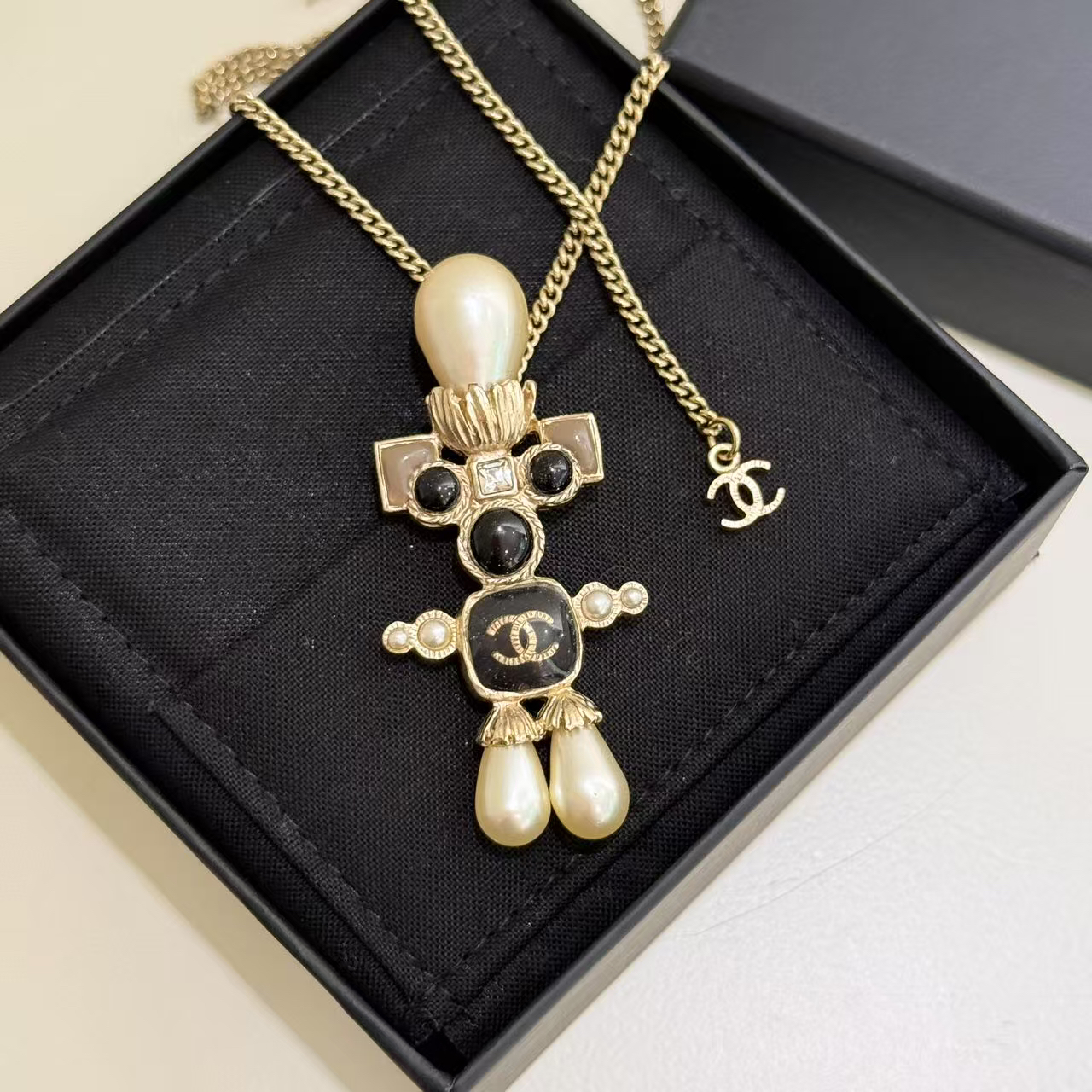 95新 Chanel/香奈儿 16k重工机器人项链 2505488 