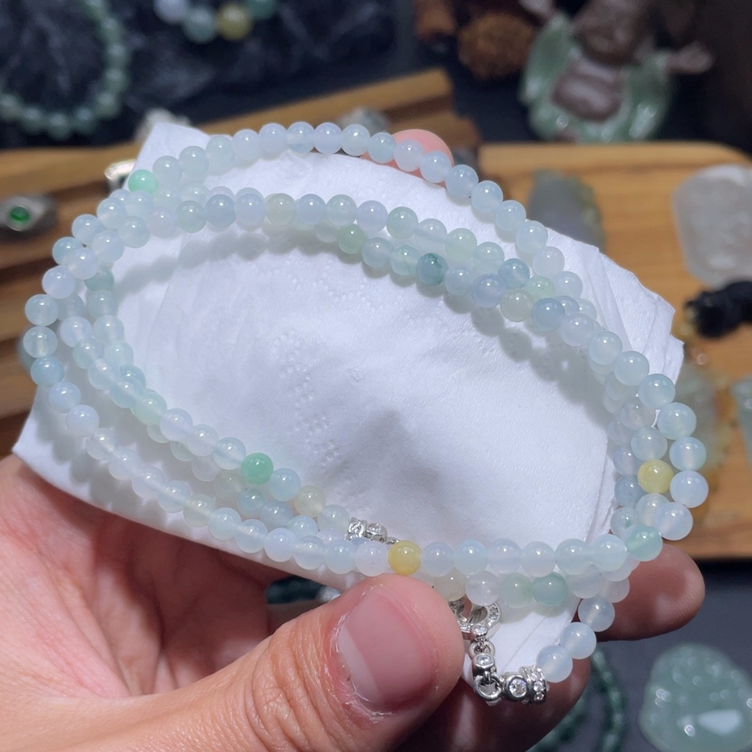 定制翡翠未镶嵌长串