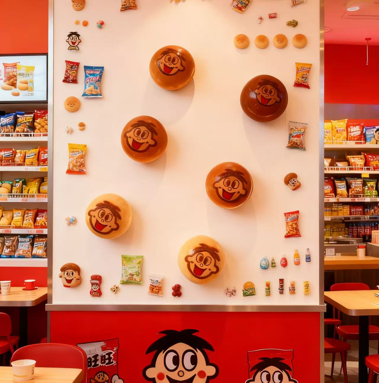 小雨定制【旺仔小馒头】仿真食玩diy树脂配件手机饰品