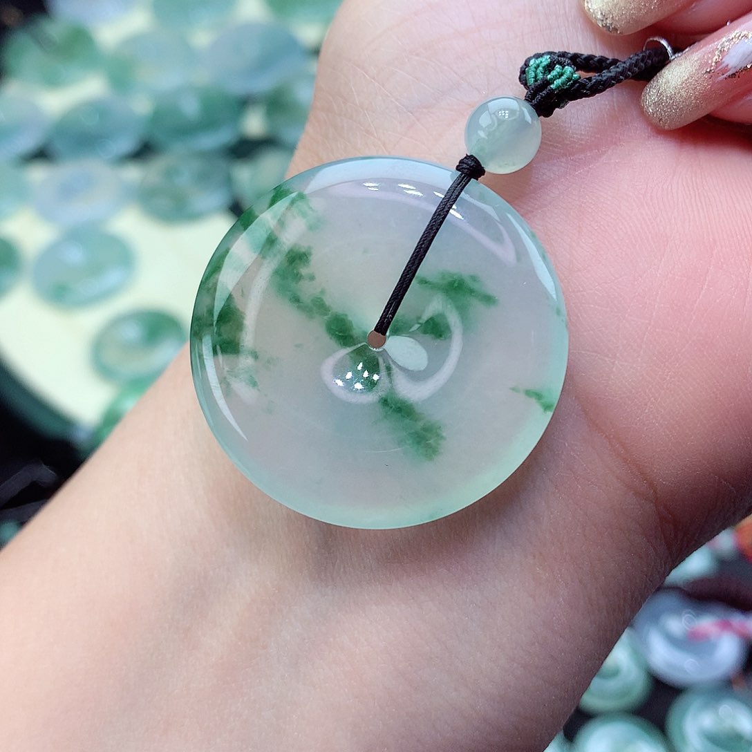 翡翠颈饰未镶嵌23尺寸34.0-5.6