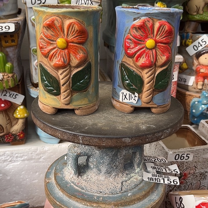 粗陶材质多肉花盆