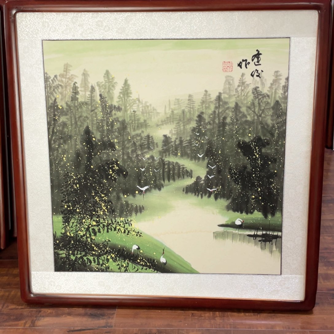 国画带框尺寸63*63厘米