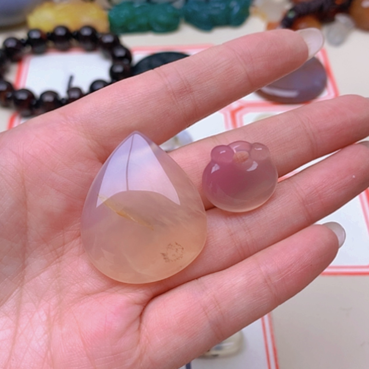 【闪购商品】未镶嵌玛瑙/玉髓珠宝半成品泽***0