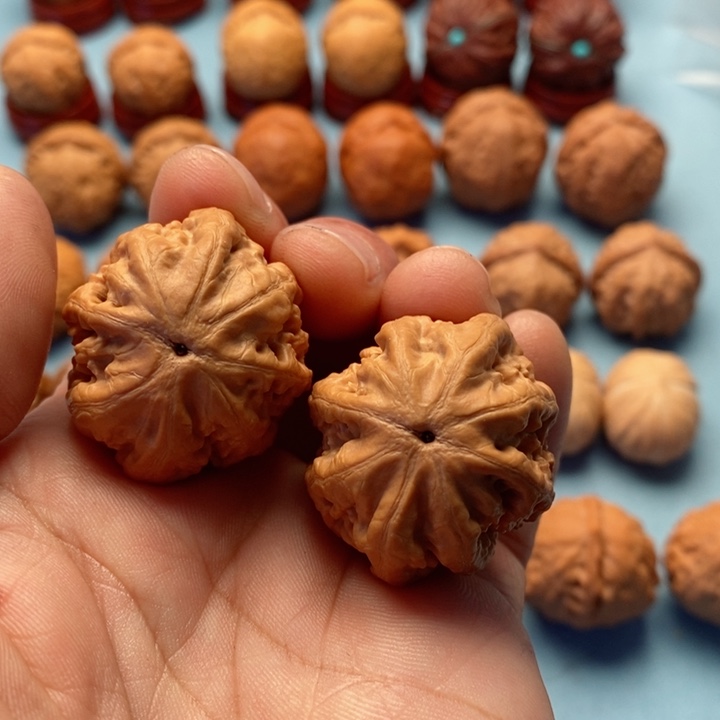 文玩核桃把件精品文玩手捻肉龙元