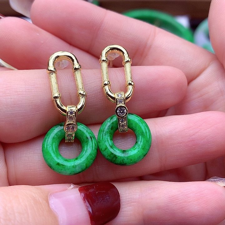 翡翠颈饰银S925镶嵌翡翠