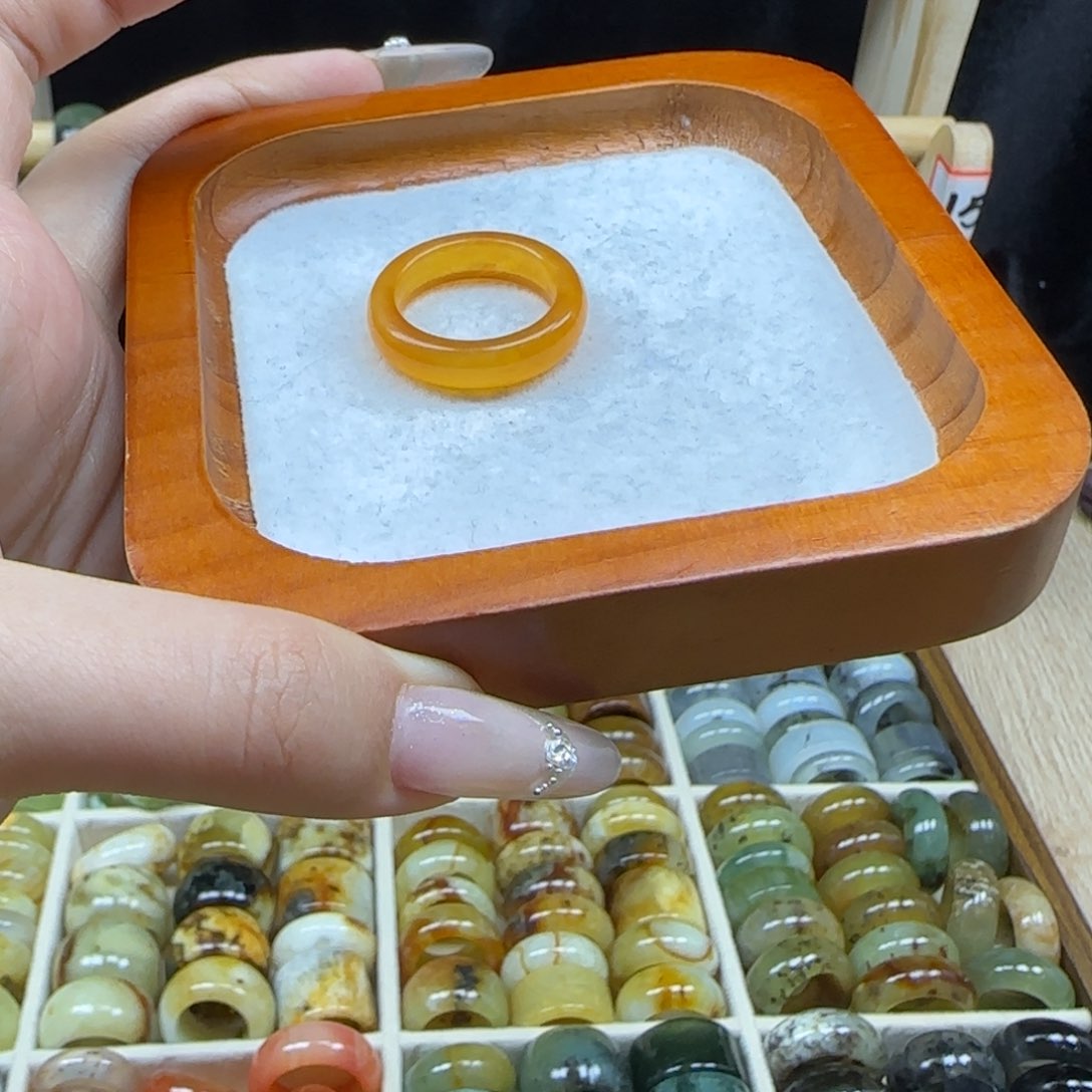 蛇纹石玉合金内径19携**雨