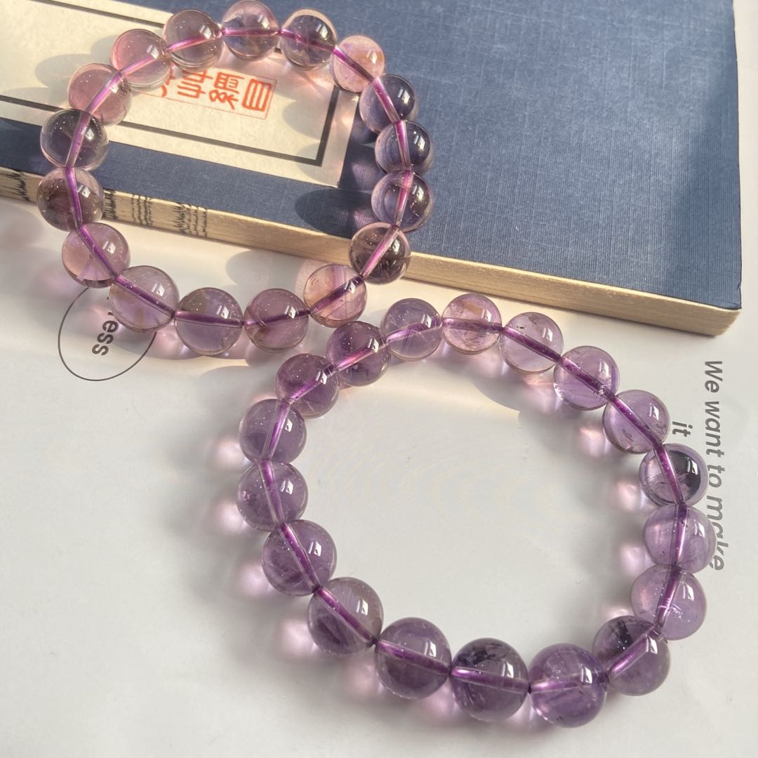 【胖丁珠宝】水晶手串16-H137P6【多样性发一件】约11mm+