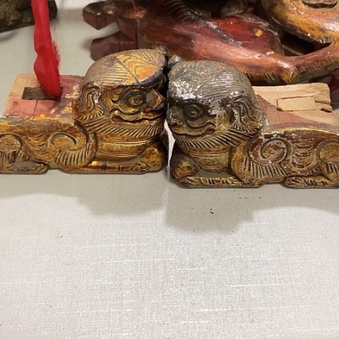 香榧木一**鸣一对孤品木雕88