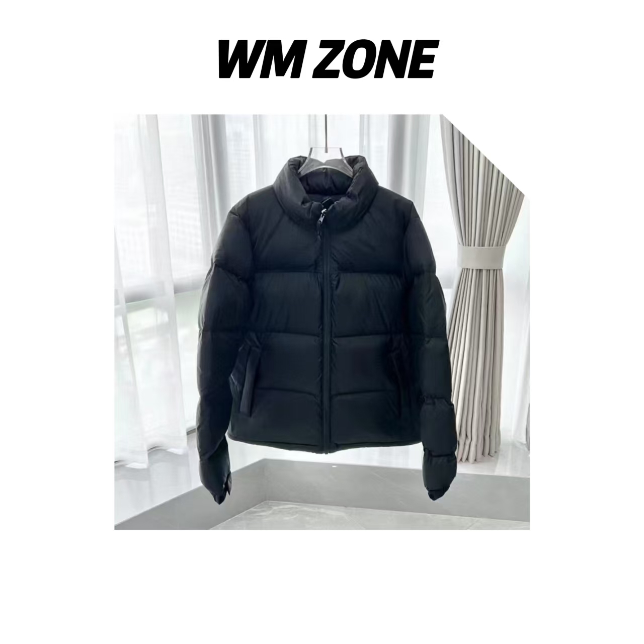 WM 3962  蓬松拼接感小刺绣科技保暖鹅绒服