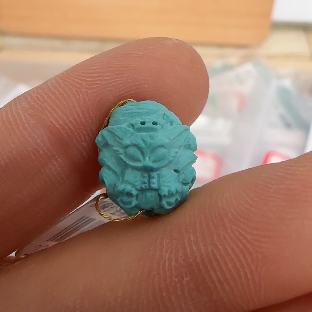 绿松石珠宝半成品未镶嵌