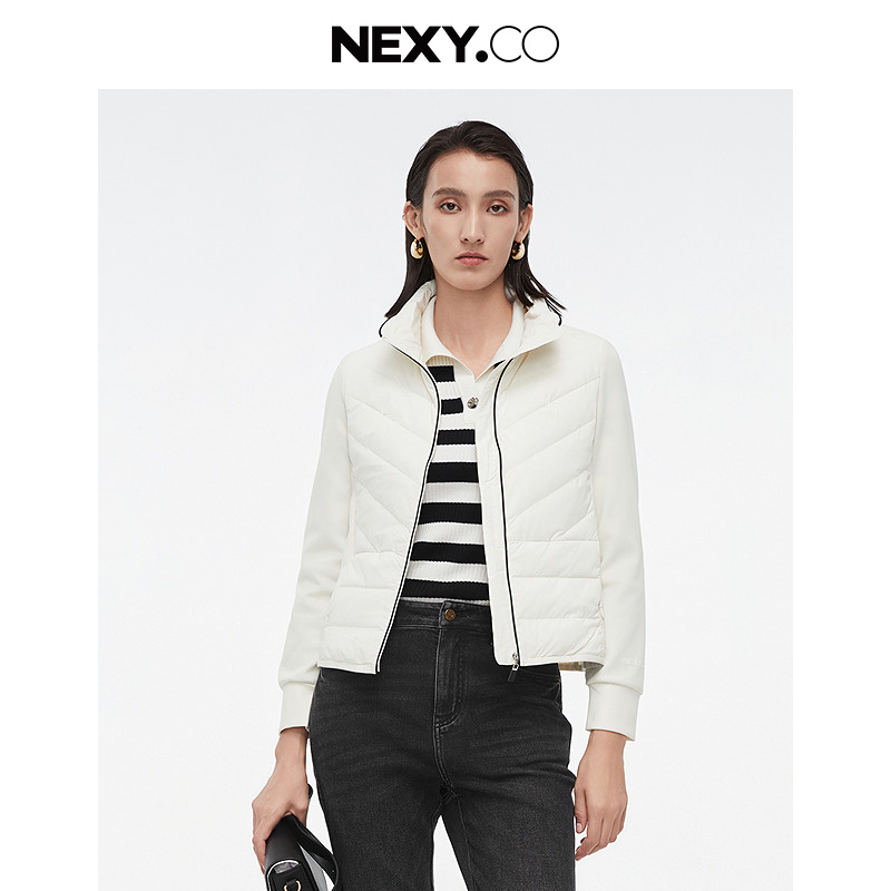 NEXY.CO/奈蔻羽绒外套|白色短款|鹅绒|秋冬上新|气质|XR00496V0