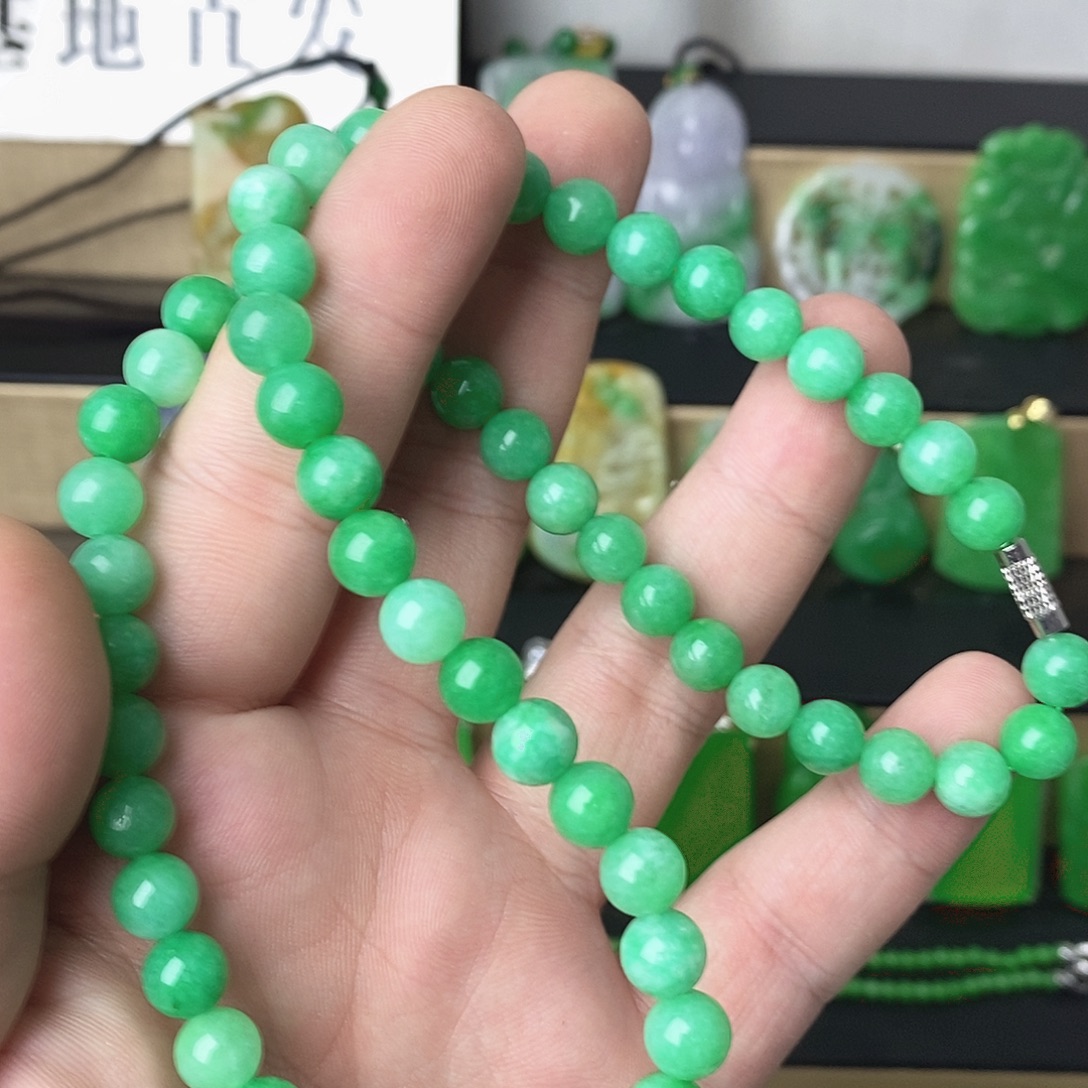 翡翠银S925镶嵌吊坠(赠链)