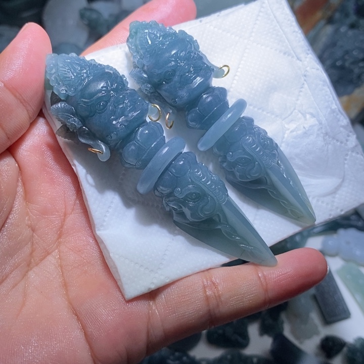定制翡翠未镶嵌瘦***王毛