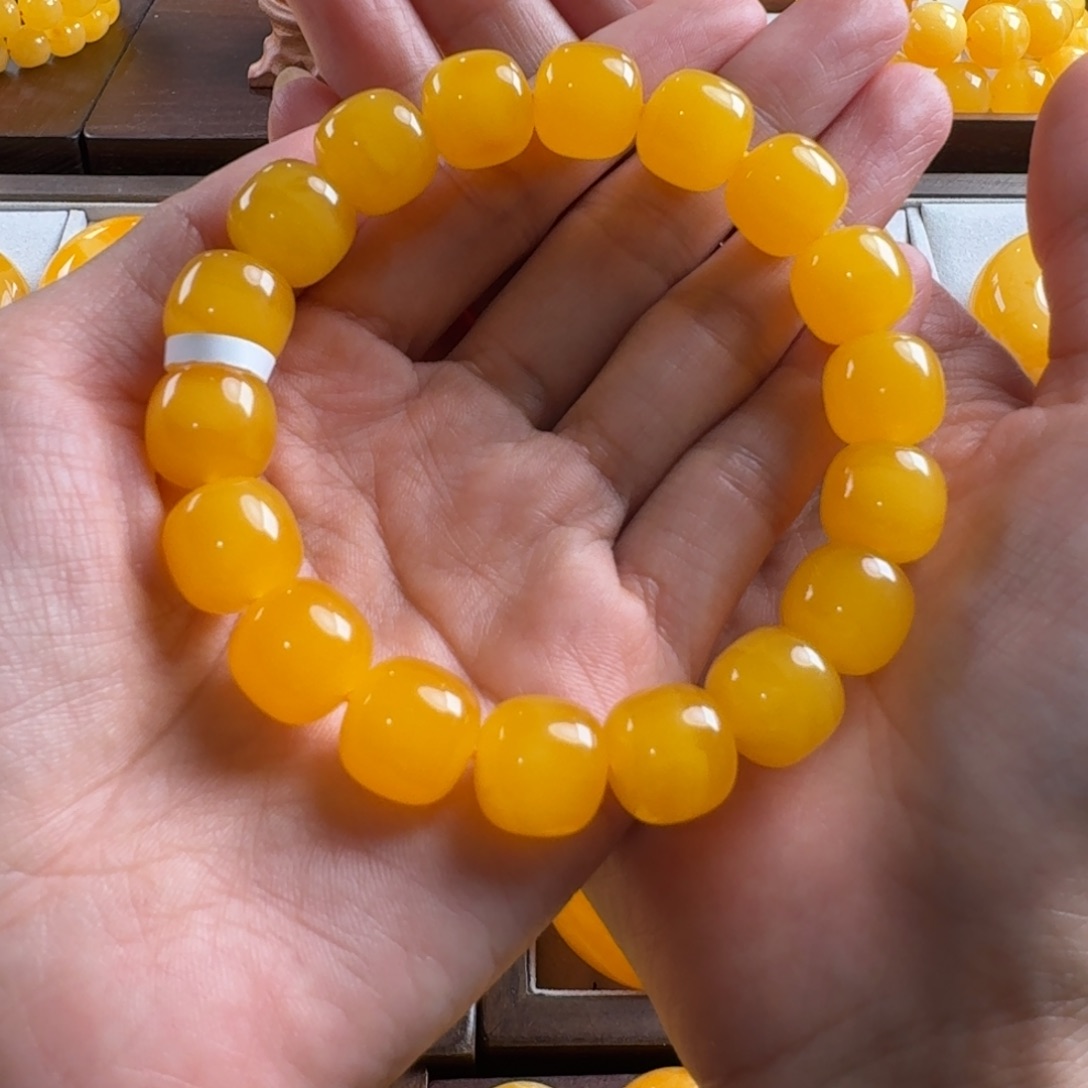 蜜蜡毛衣链未镶嵌?****