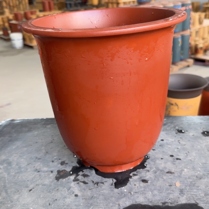 紫砂花盆 高度26口径26