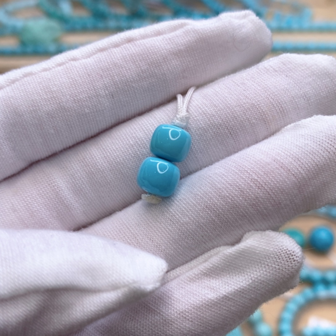 绿松石未镶嵌珠宝奇石7.5mm