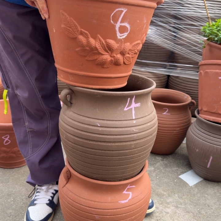 紫砂花盆口25高30口30高25