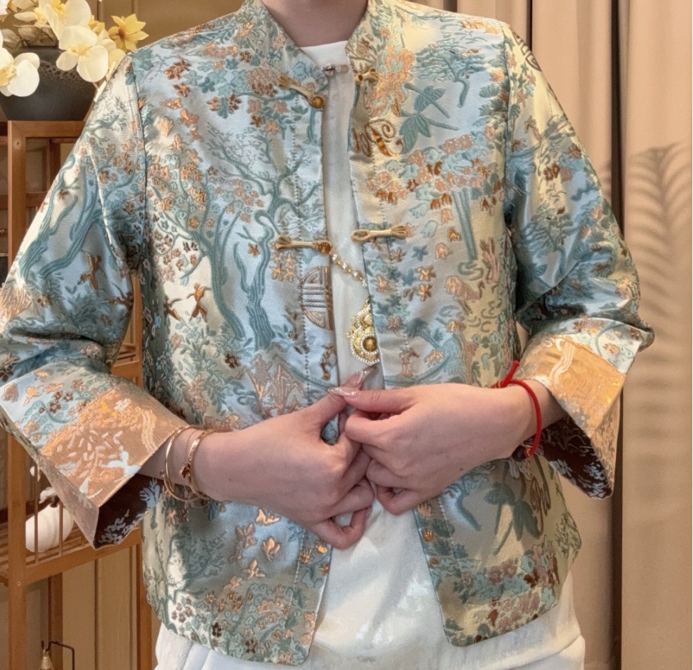 双面双穿中式薄款外套cs2244—欣欣