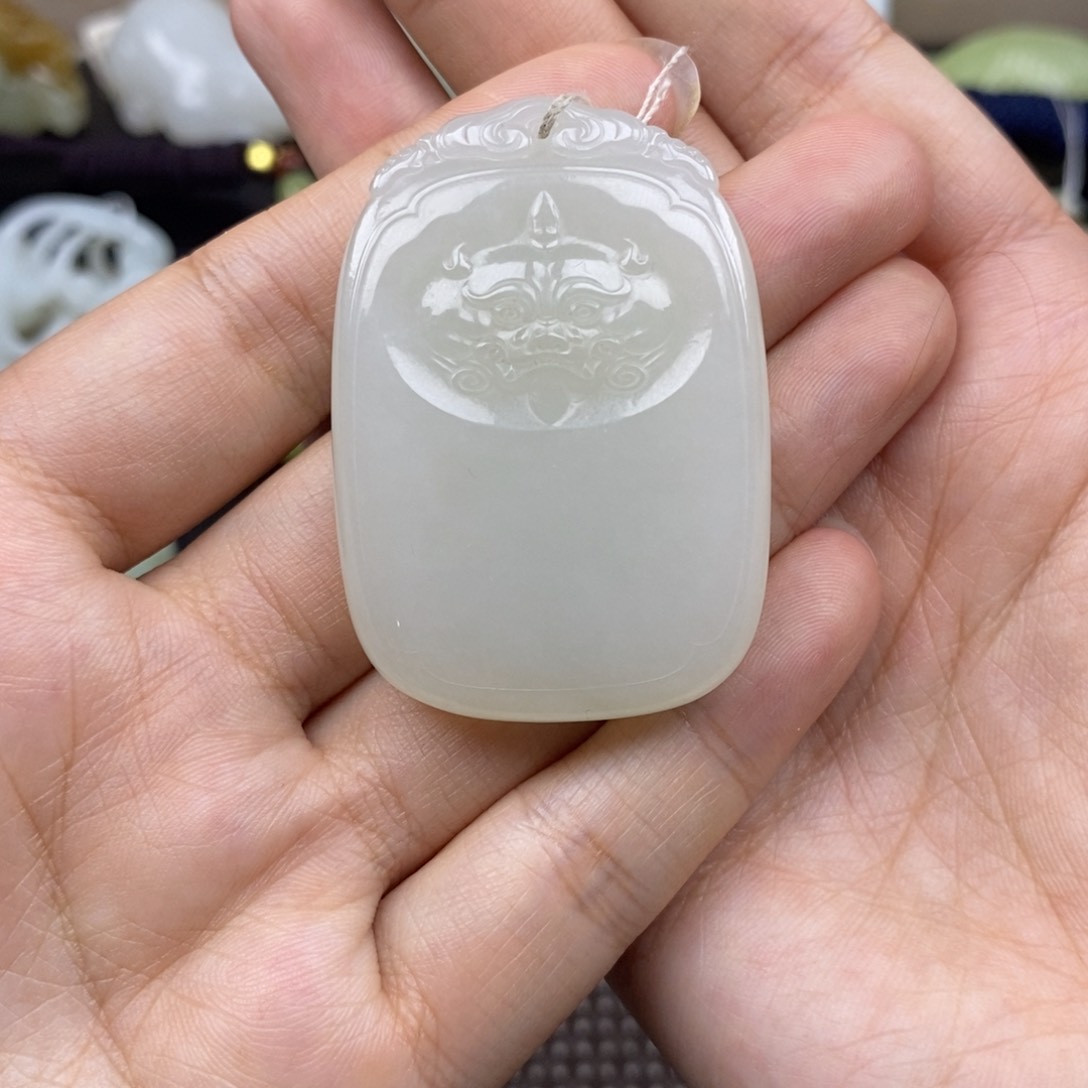 和田玉未镶嵌挂件