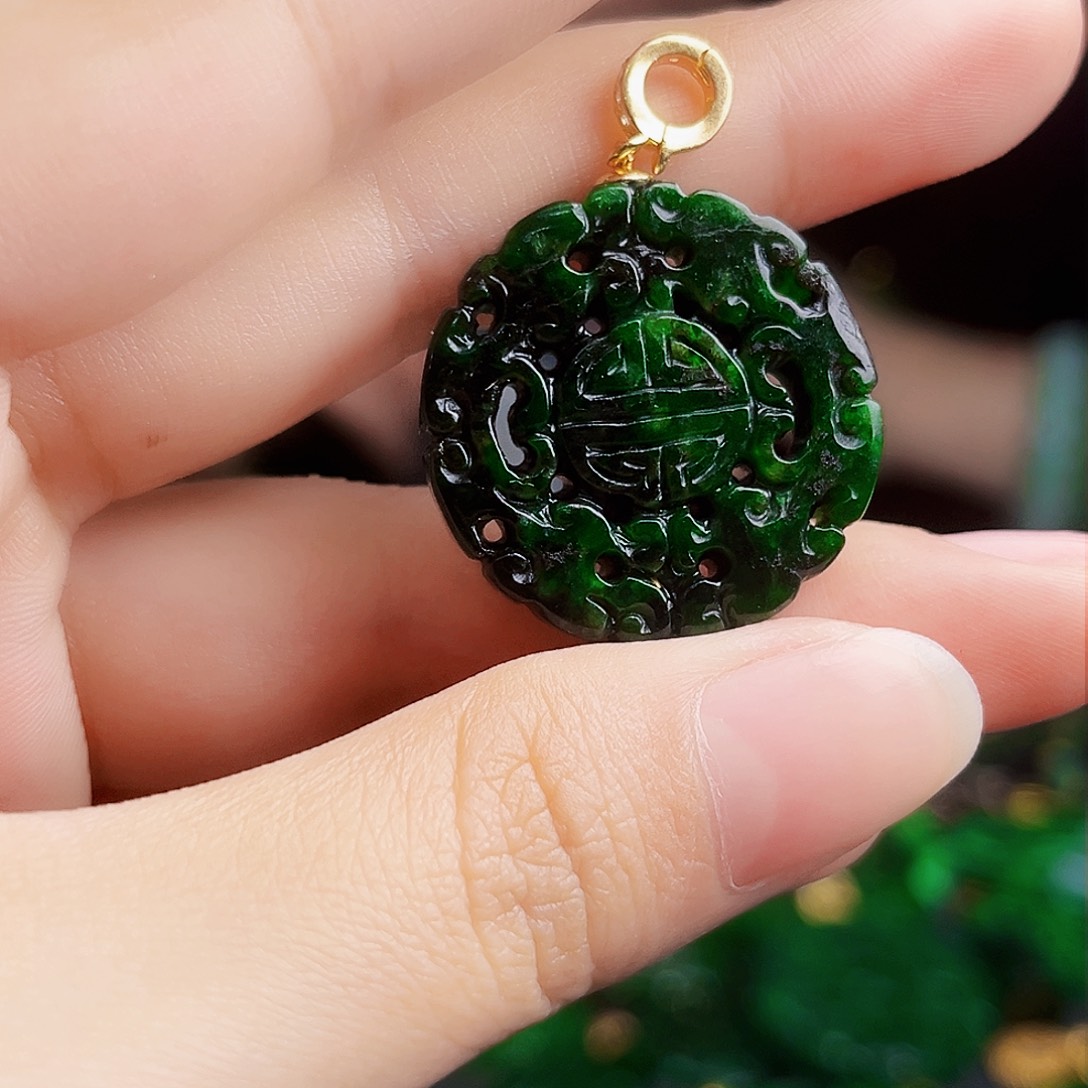 颈饰银S925镶嵌翡翠多样性