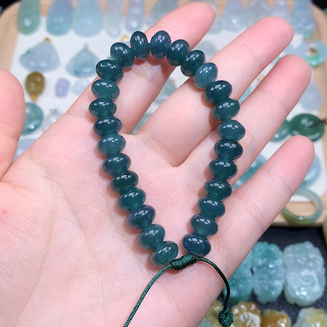 翡翠颈饰未镶嵌用****2手串