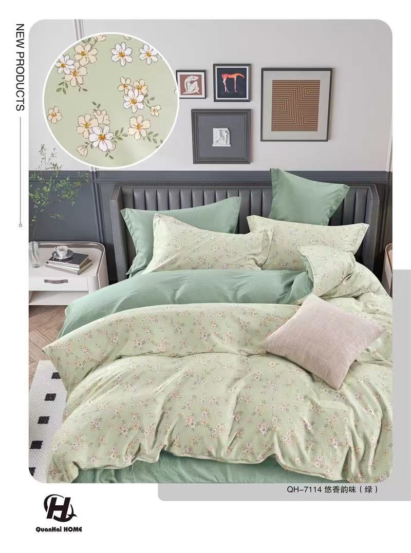 秋冬新款精梳棉床单亲肤舒适-春意