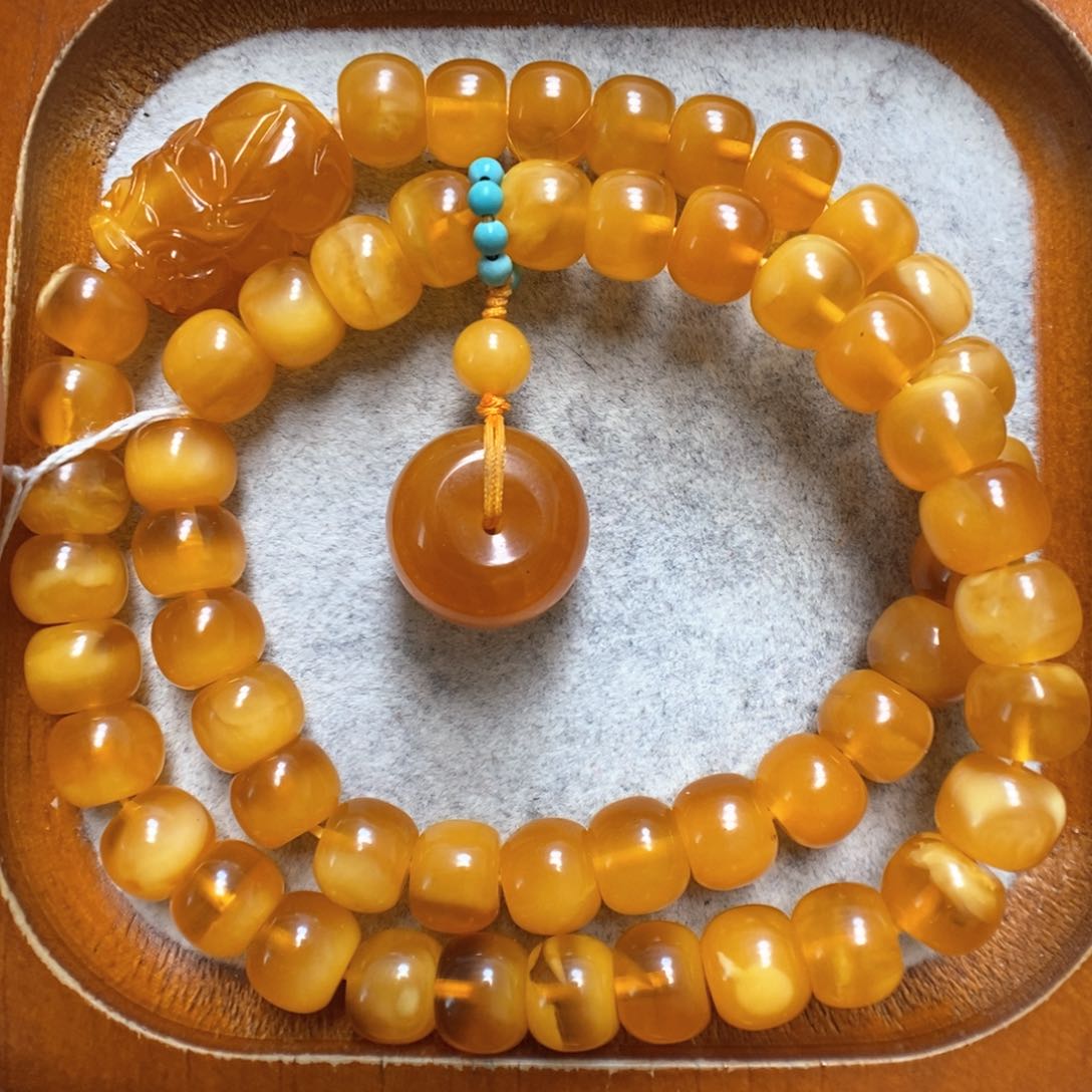 蜜蜡手串未镶嵌蜜蜡手串