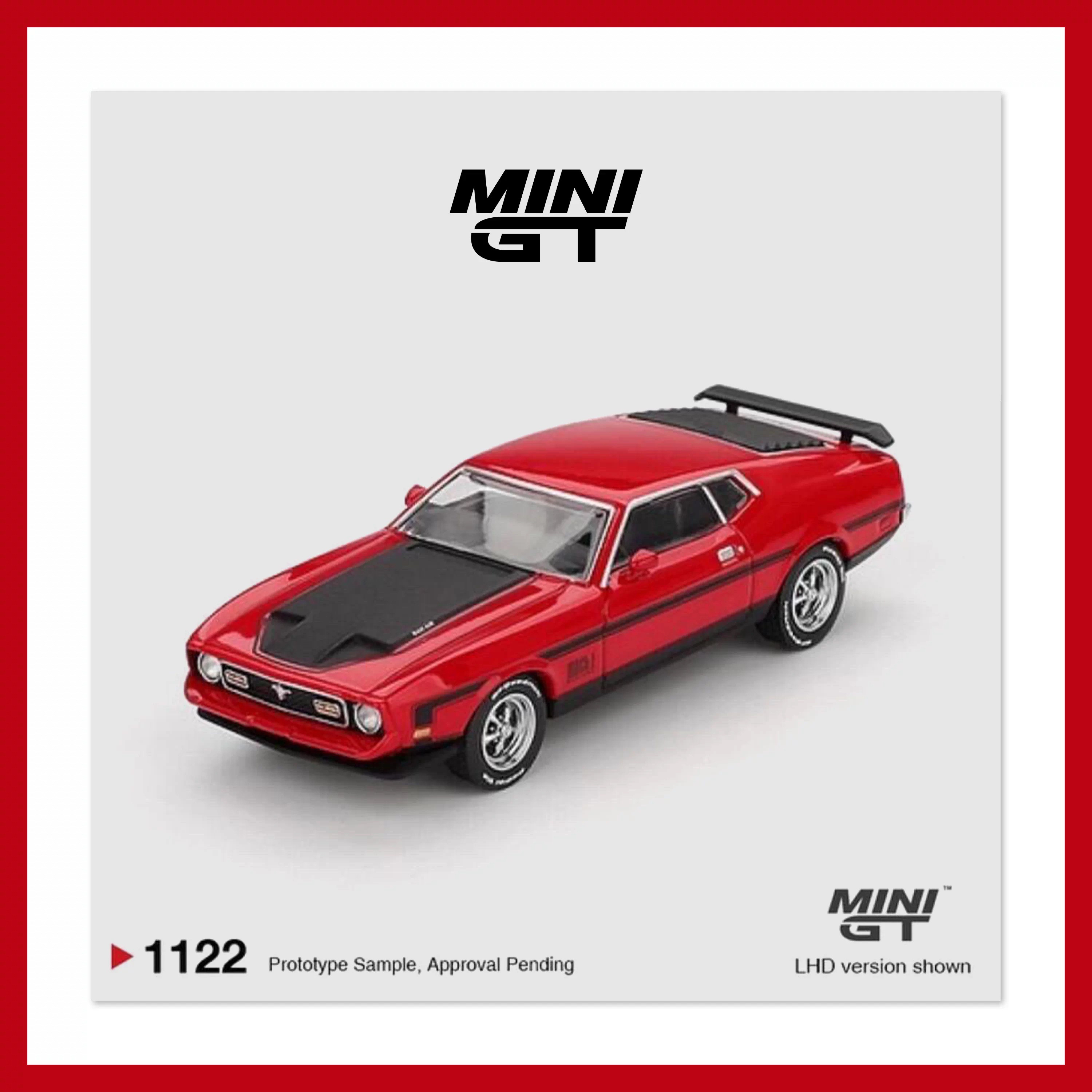 现货 MINIGT1:64 福特 Ford Mustang 红色合金汽车模型 #1122