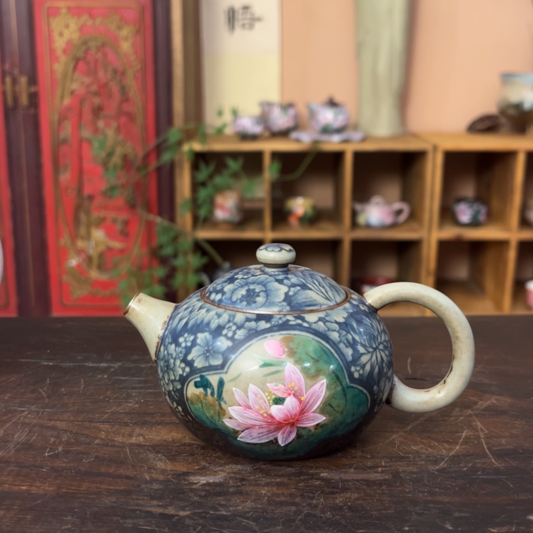 柴烧手工手绘陶瓷