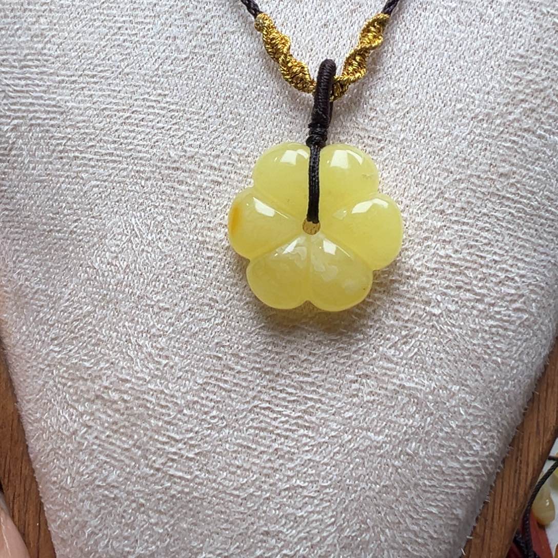 琥珀吊坠(不含链)未镶嵌